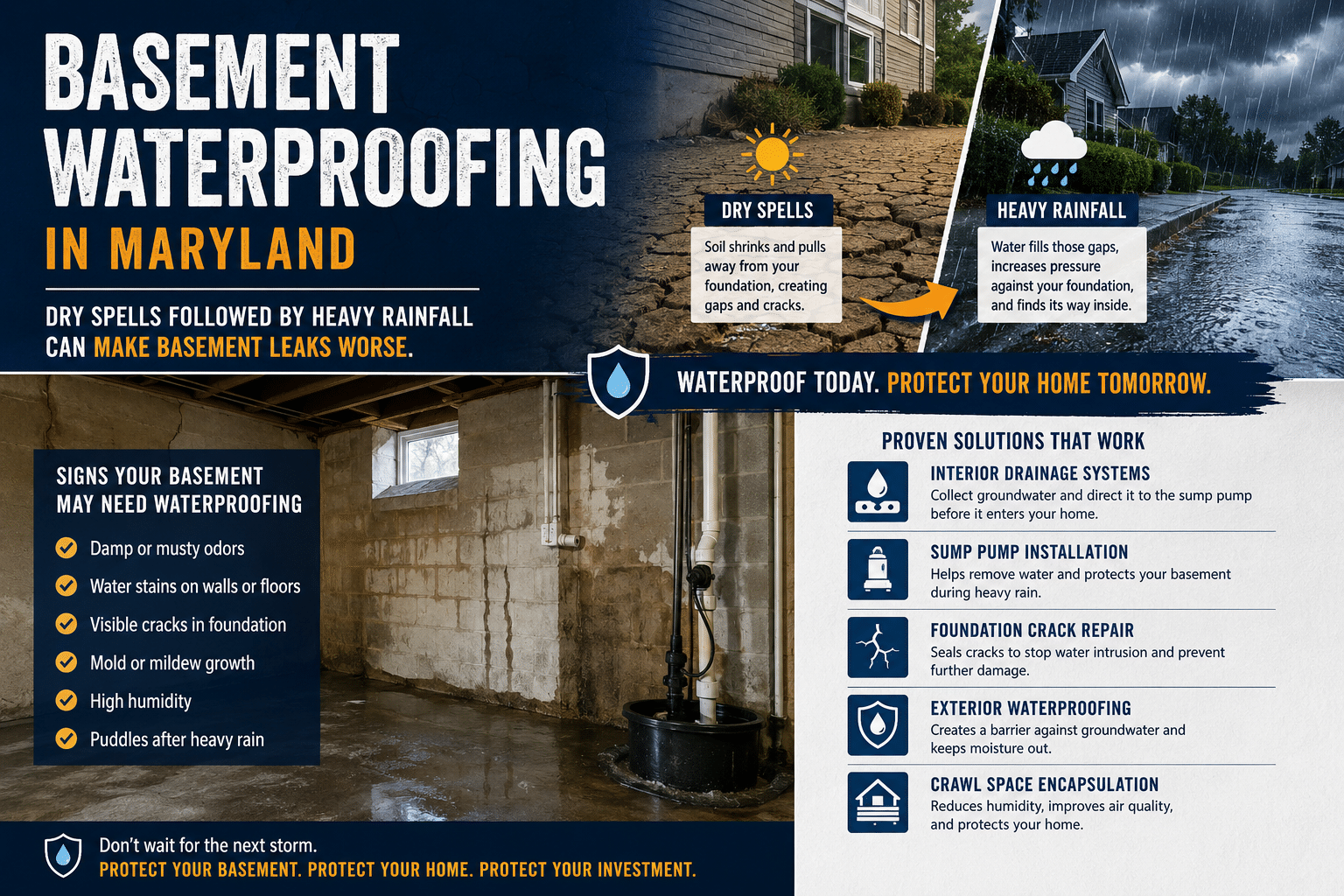 Conditions for Basement Leaks
